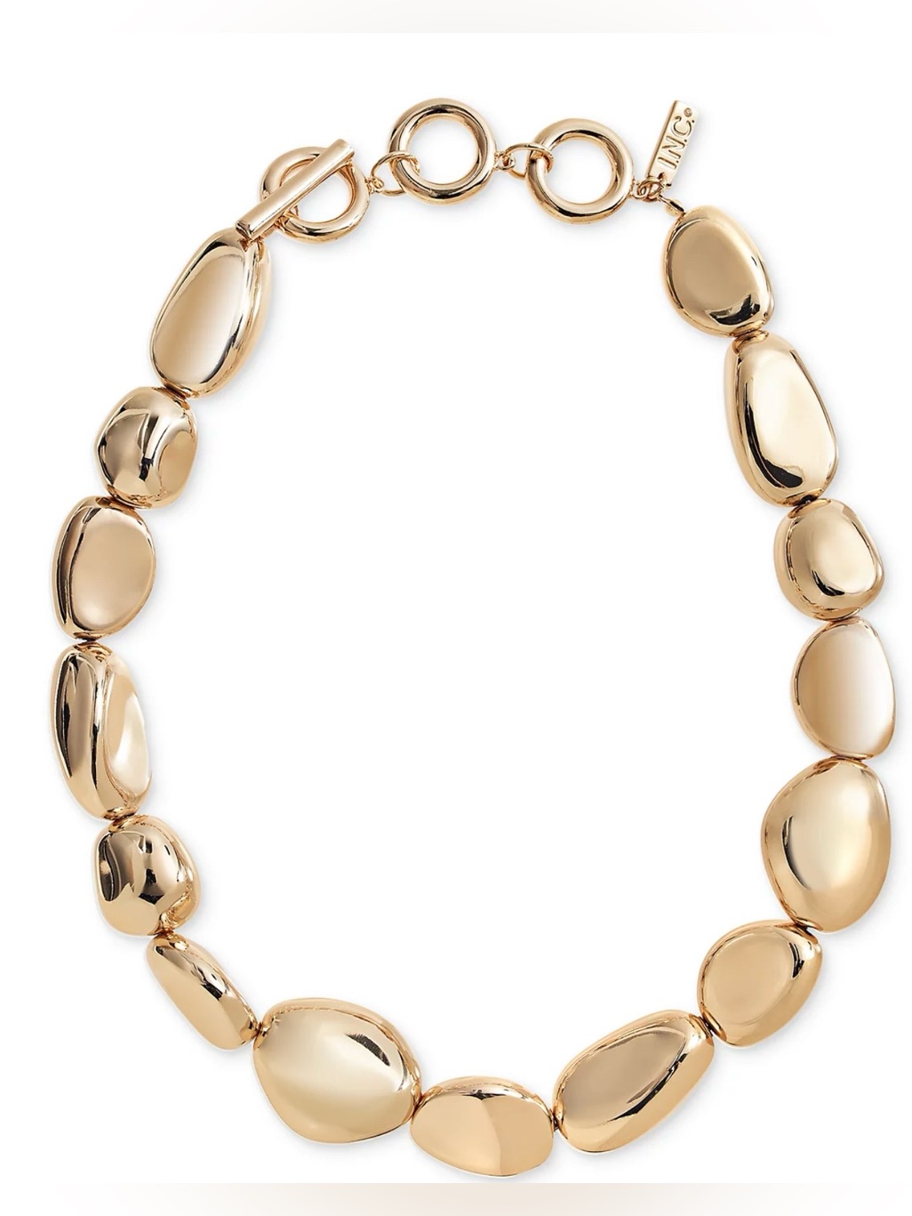 Inc International Concepts Gold-Tone Sculptural Bead 19-1/2" All-Around Necklace